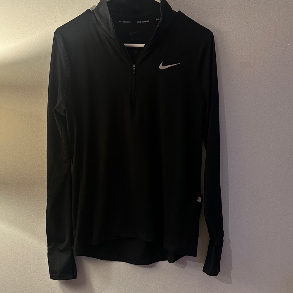Nike Women's Black Cowl Neck Sweater - Preloved
